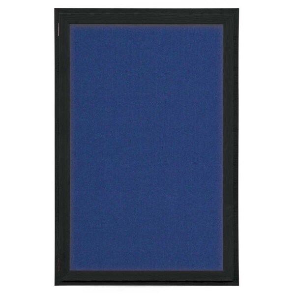 Indoor Enclosed Combo Board, 72"x36", Satin Frame/Burgundy & Pearl